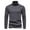 Dark Gray, variant on Men's Long Sleeve Cotton T Shirt Classic High Neck Casual Solid Color Tees Men High Elasticity Turtleneck Tops Blouse Shirts for Men, Navy&L