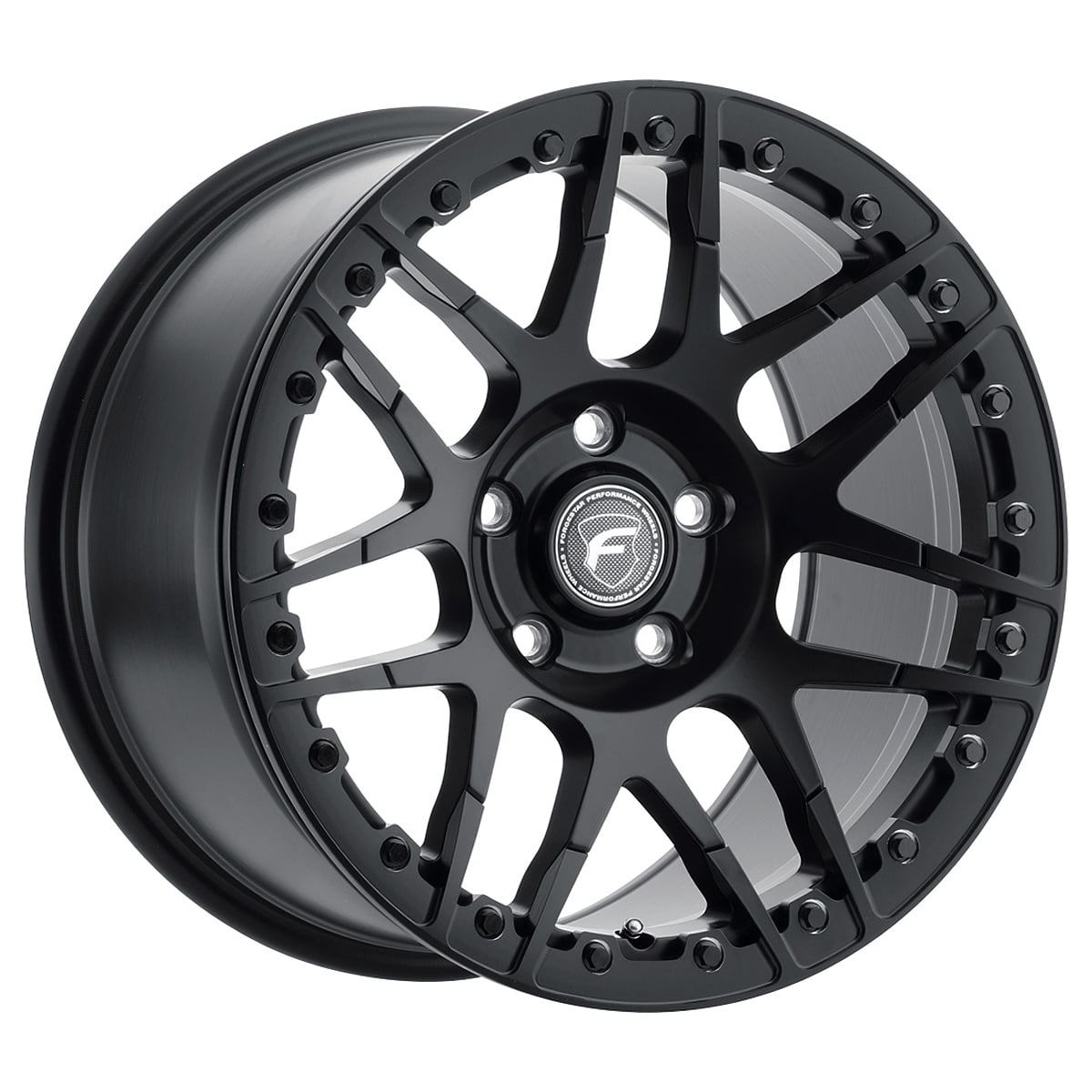 FORGESTAR F14 Beadlock Rim 17X10 5X120 Offset 45 Satin Black (Quantity of 1)