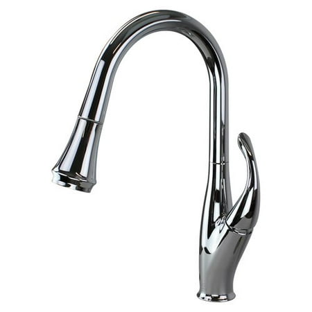 Transolid Layla Pull Out Single Handle Kitchen Faucet