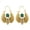 Gold, variant on WINDLAND Gypsy Tribal Style Large Scarab Earrings Adsornment Stylish Moth Shape Ear Rings