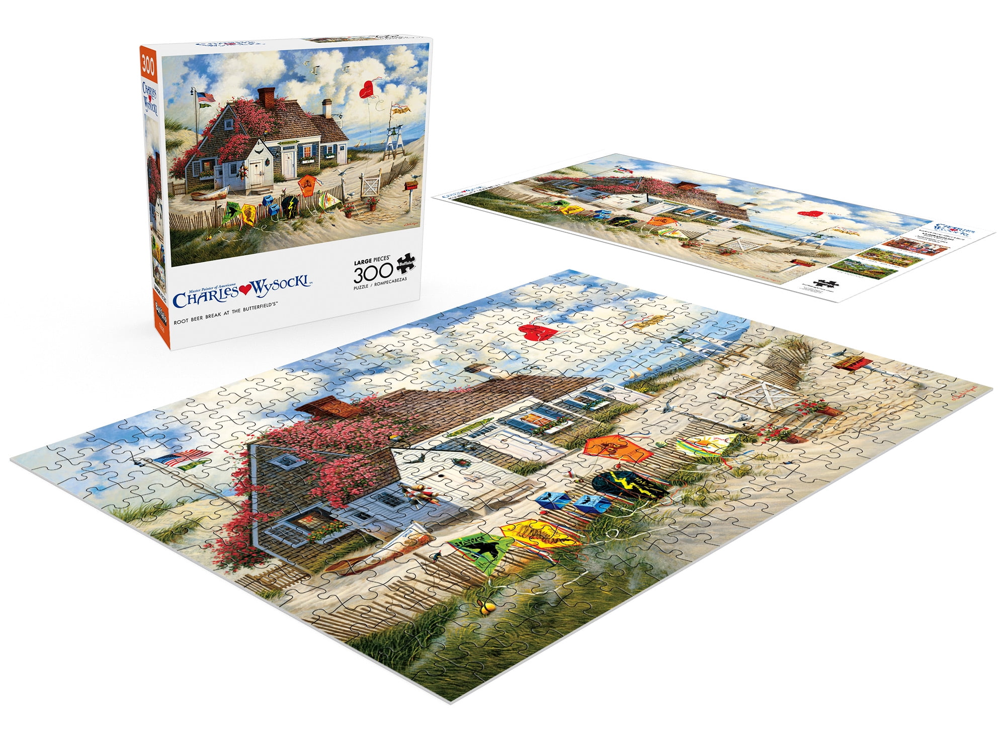 Buffalo Games - Charles Wysocki - Rootbeer Break at the Butterfields - 300 Piece Jigsaw Puzzle
