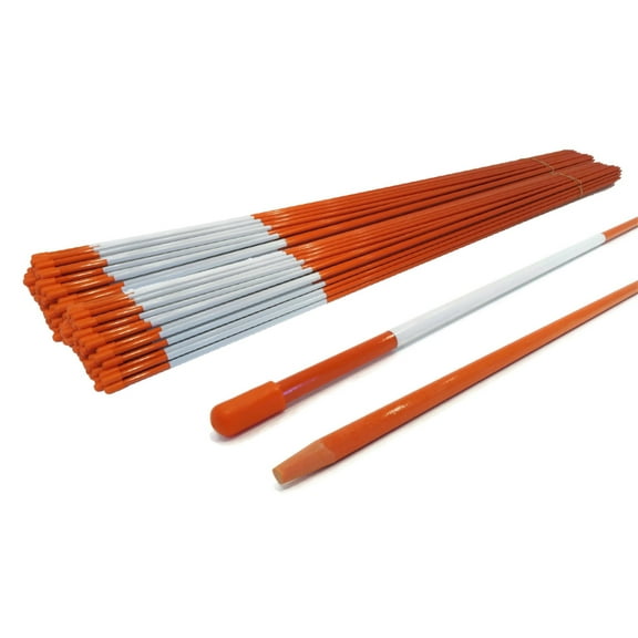 The ROP Shop (Pack of 250) 5/16", 48" Walkway Stakes for Construction, Parking Lot, Utilities