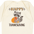 thumbnail image 4 of Inktastic Happy Thanksgiving Holiday Raccoon Boys or Girls Long Sleeve Baby Bodysuit, 4 of 5