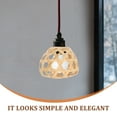 thumbnail image 5 of Howish woven lantern 4pcs Rattan Woven Pendant Lamp Shades for Hanging Ceiling Wall Floor Lamp(2.76"X2.76"X2.09"), 5 of 8