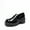 BLACK-PAT, variant on BURUDANI Women's Chunky Loafers Platform Comfortable Slip-On Dressy Business Casual Fashion Outfit Loafer Shoes