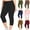 QR1_Wine, variant on Meichang Plus Size Workout Capri Leggings for Women Elastic High Waisted Gym Athletic Crop Yoga Pants Slim Fit Stretchy Workout Leggings