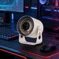 thumbnail image 3 of Desktop Fan Desktop Turbine Fan Digital Display Adjustable Wind Speed Portable Fan for Summer Outdoor Work Use, 3 of 9