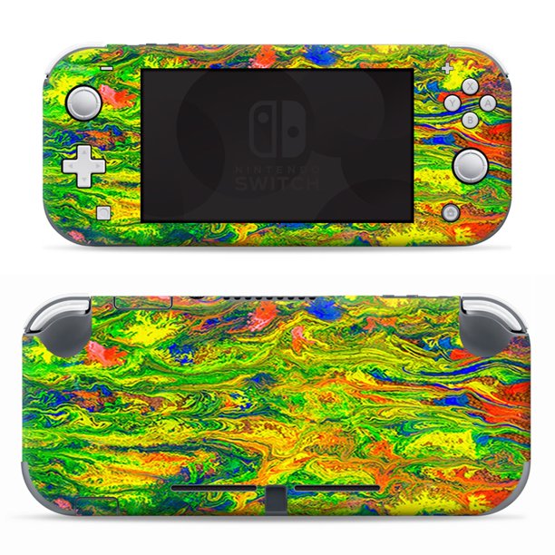 Nintendo Switch Lite Skins Decals Vinyl Wrap decal stickers skins cover green trippy color