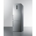 thumbnail image 2 of European counter depth bottom freezer refrigerator with stainless steel doors, platinum cabinet, factory installed icemaker, and digital controls for each section, 2 of 5