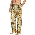 thumbnail image 2 of Balery Men'S Wild West Cowboy Pants,Sleepwear Pants,Pajama Pants,Pj Bottoms Drawstring And Pockets-Small, 2 of 9