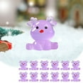thumbnail image 2 of dajkiuy 12Pcs Luminous Reindeer Figurines, Glow in Dark Mini Christmas Figurines for DIY Landscape Table Party Decoration, 2 of 6
