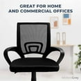 thumbnail image 4 of MotionGrey Mesh Series - Executive Ergonomic Computer Desk Home Office Chair with Mesh Back - Black, 4 of 6