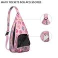 thumbnail image 2 of Donut Sling Backpack – Cute Pink Dessert-Themed Crossbody Daypack for Teens, Women & Donut Lovers – Colorful Candy & Coffee Print Bag for Travel, Hiking, School & Sweet Adventures, 2 of 4
