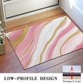 thumbnail image 3 of Pink White Gold Marble Pattern Door Rugs,Washable Non Slip Door Mats Indoor,Decorative Door Mats,Entry Mat Indoor for Entrance,Bedroom,Kitchen,Bathroom,16"x24", 3 of 6