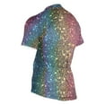 thumbnail image 3 of joogoo Rainbow Glitter Pattern Men's Cycling Jerseys Mountain Bike Short Sleeve Tops S, 3 of 7