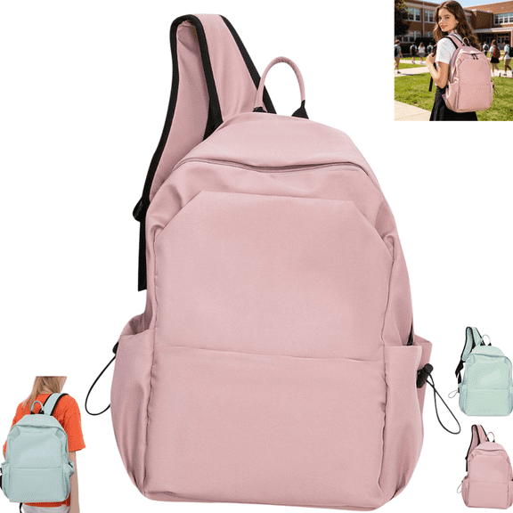 Large Capacity Waterproof Nylon School Backpack for Teen Girls Boys Kids, Lightweight Student Bookbag Multi Pocket Travel Laptop Daypack for School College Daily Use