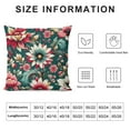 thumbnail image 5 of COMIO Pillowcases Abstract Tropical Blooming Flower Floral Autumn Colors Retro Throw Pillow Cover Case Decorative Cushion for Couch Bed, 5 of 5