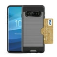 thumbnail image 3 of Reiko brand for Galaxy S10 Slim Armor Hybrid Case With Card Holder In Gray, 3 of 4