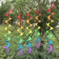 thumbnail image 1 of Molino de viento con espiral de arcoíris, carillón de viento colorido para jardín, hogar, tienda de campaña al aire libre, decoración, 1 of 9