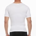 thumbnail image 4 of Camiseta para Caballero Compraymas Slim Fit talla XXL color blanco con manga corta, 4 of 5