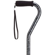 Harvy Canes - Fashion Prints in Offset - Walking Cane - 30"-39" - Black Marble