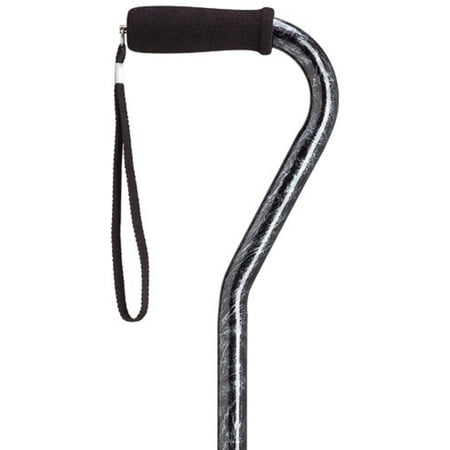Harvy Canes - Fashion Prints in Offset - Walking Cane - 30"-39" - Black Marble
