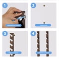 thumbnail image 5 of 5 Tiered Wand Holder Wall Mount,Wood Wand Display Stand for Wand Collectors and Enthusiasts,Wand Wall Mounted Display Holder Suitable for Living Room, Bedroom and Office, 5 of 6