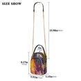 thumbnail image 3 of Women's Crossbody Handbags Shoulder Handbag Multi Pocket Crossbody Bag Yellow and Red Abstract Painting, 3 of 7