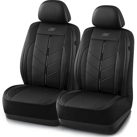 Fundas de asiento de coche impermeables de piel sintética de lujo de Skechers