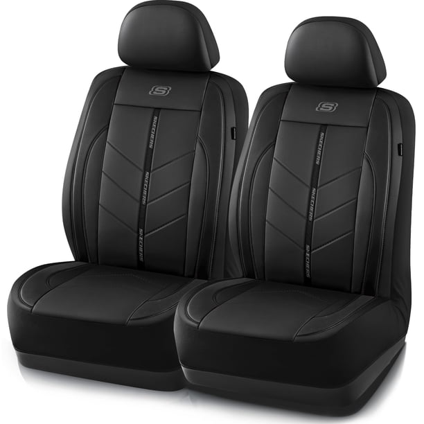 Fundas de asiento de coche impermeables de piel sintética de lujo de Skechers