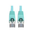 thumbnail image 1 of Eaton Tripp Lite Series Cat6a 10G Snagless Shielded STP Ethernet Cable (RJ45 M/M), PoE, Aqua, 10 ft. (3.05 m) - Patch cable - RJ-45 (M) to RJ-45 (M) - 10 ft - STP - CAT 6a - snagless, stranded - aqua, 1 of 5