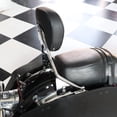 thumbnail image 4 of AUFER Respaldo desmontable Sissy Bar Respaldo vertical del pasajero con almohadilla compatible con Touring Road King Street Glide Electra Glide Road Glide FLHR FLHX FLHT FLTR 2009-2024 (cromado), 4 of 5