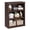 Brown&Red-40.0" H x 31.5" W x 12.2" D, variant on Farmhouse Bookcase,40" Low Wooden Shelf with Storage,Rustic Display Bookshelf for Living Room, Bedroom, Home Office（40.0" H x 31.5" W x 12.2" D）