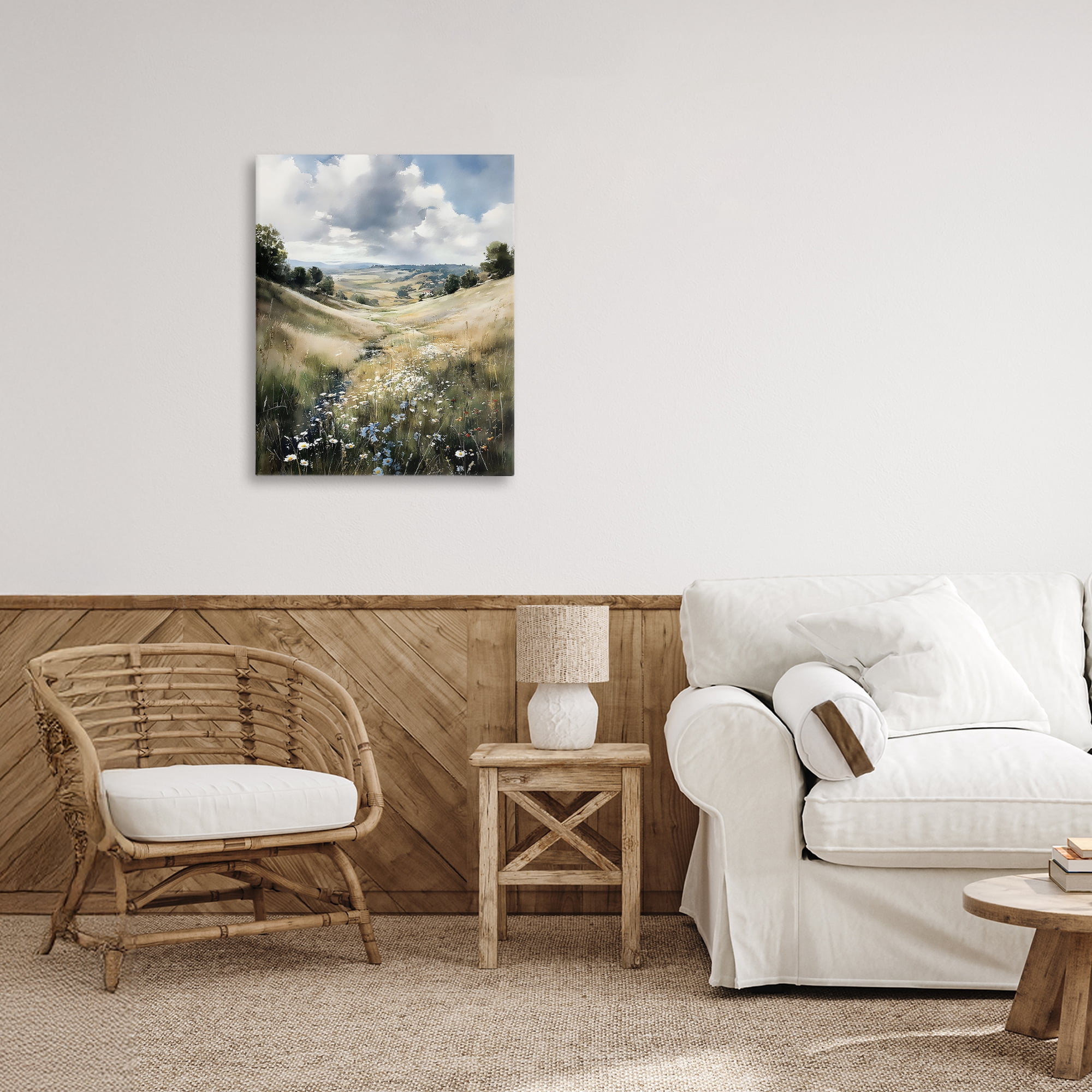 Stupell Industries Floral Valley of Wild Daisies Canvas Wall Art, design by Franklyn Gregory