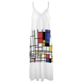 thumbnail image 3 of Mondrian Sleeveless Dress Women's evening dress Women long dress, 3 of 5
