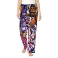 thumbnail image 2 of Lsque Five Nights At Freddy'S Print Women's Pajama Pants, Lounge Pant - Comfortable Home Wear,Elastic Waistband, Stylish Design-XX-Large, 2 of 9