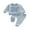 Blue Striped, variant on BemeyourBBs Auntie's Little Bestie Toddler Baby Boy 2 Piece Outfits Long Sleeve Letter Embroidery Waffle Knit Sweatshirt Pants Set Kids Spring Fall Winter Clothes