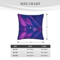 thumbnail image 4 of Bingfone Neon Gradient Blue Linen Throw Pillow Covers Cushion Case Pocket Button Vintage Farmhouse Pillowcase for Sofa Couch Bed 18"x18", 4 of 9