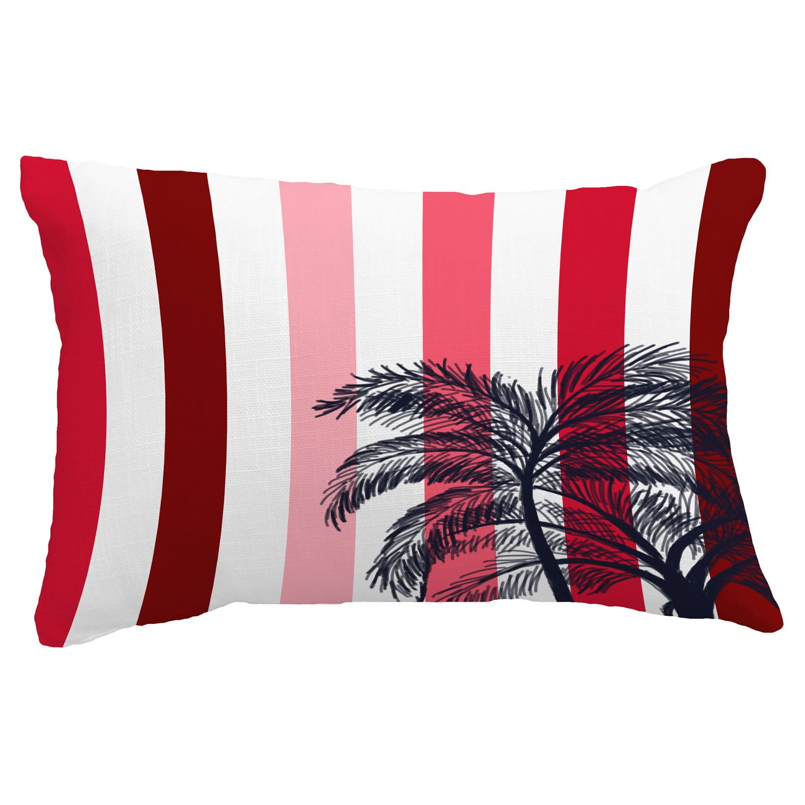 Red Ebydesign Ombre Decorative Pillow 