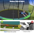 thumbnail image 4 of 12Ft Trampoline for Kids and Adults, Segmart Outdoor Trampoline with Fiberglass Rods, Recreational Trampoline with Smart Zipper System, 800lbs Weight Capacity Trampoline for Backyard Garden Patio, 4 of 8