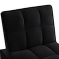 thumbnail image 6 of 4 in1 Multi-Function Single Sofa Bed with Storage Pockets,Tufted Single Pull-out Sofa Bed with Adjustable Backrest and Pillows ,Convertible Chaise Lounge,Black, 6 of 9