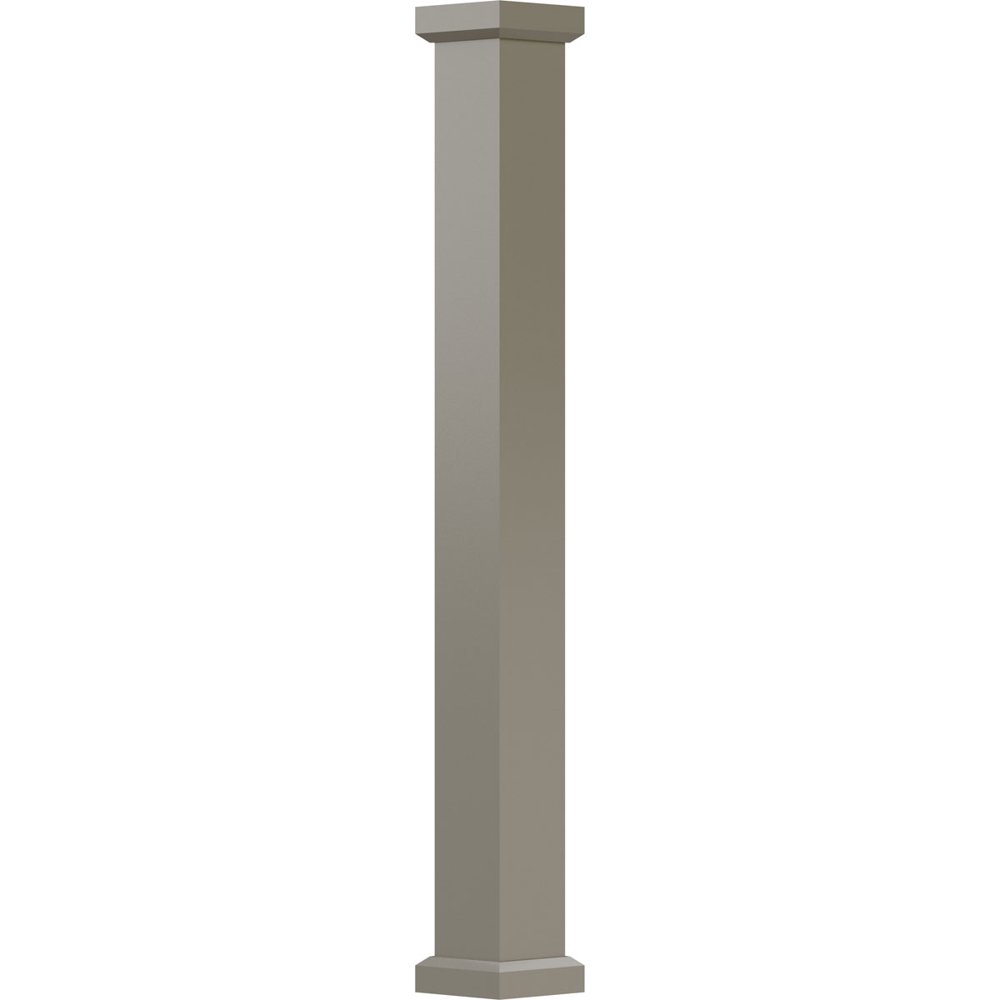 6" x 8' EnduraAluminum Empire Style Column, Square Shaft (For Post