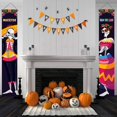 thumbnail image 4 of 1 Pair Day of The Dead Decoration Halloween Banner Porch Sign DIY Mexican Party Decorations Skull Welcome Hanging Door Banner, 4 of 4