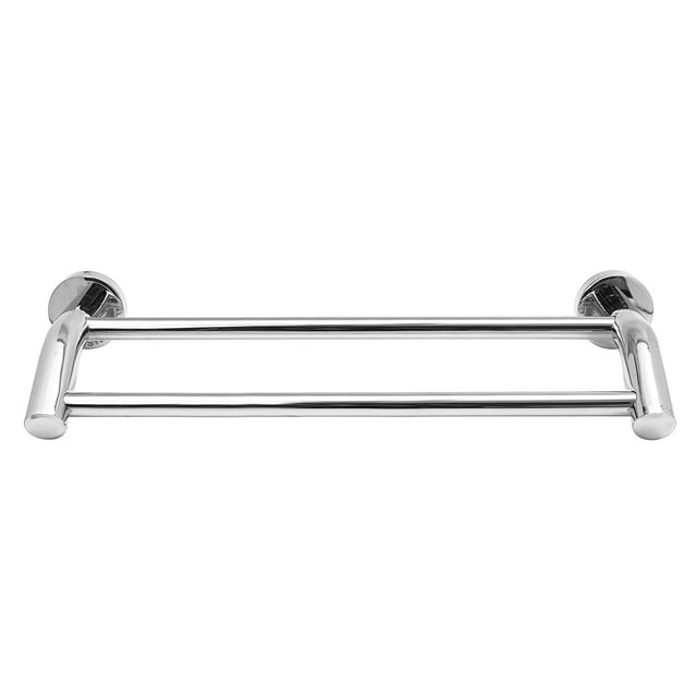 Home Bath Double Towel Bar, 15 to 30 Inch Modern Style Heavy Duty Stainless Steel Double Towel Rack for Bathroom, Double Towel Holder Brushed Nickel Finish Wall Mount.
