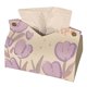 thumbnail image 1 of Funda para caja de pañuelos de PU Caja de pañuelos con estampado de flores de tulipanes a prueba de agua Dispensador de toallas de papel Soporte de papel de escritorio para fiestas en casa, 1 of 5