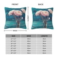 thumbnail image 2 of Yiaed Flowers in Glass Vase Print Pillow Covers Super Soft Decorative Square Throw Pillow Covers Case Cushion Covers for Sofa Couch Bedroom Car Decor（No pillow core）-16"x16", 2 of 7