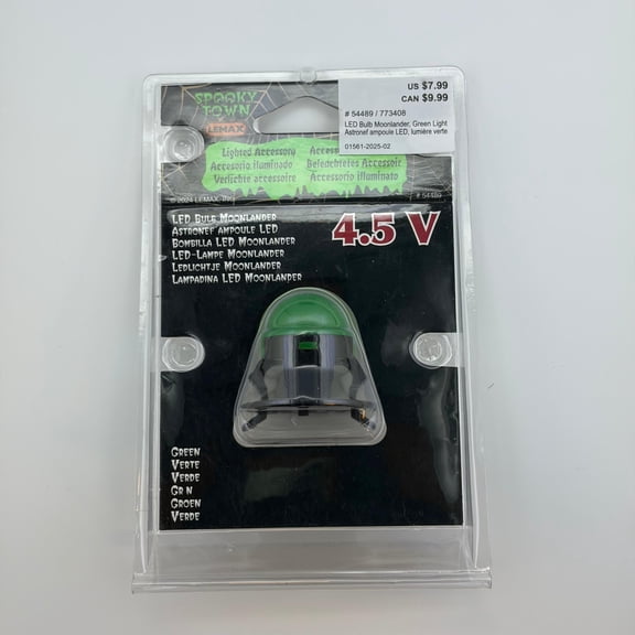Green LED Bulb Moonlander 4.5V Village Light Accessory