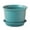 Green/Large, variant on Plastic Planter Flower Pot, Thick Plant Pot with Drainage Hole & Saucer, Small Pot for Indoor Outdoor Plants, Succulent Pot Nursery Pot Seedlings Pot, Planting Gardening Containers, Green/Small