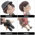 thumbnail image 2 of STRANDCHIC Couple Doll Ornament Lovers Figurines Grey 1 Pair, 2 of 6