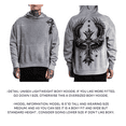 thumbnail image 3 of Xtreme Couture By Affliction Unisex Oversized Boxy Pullover Hoodie Uprising, 3 of 14